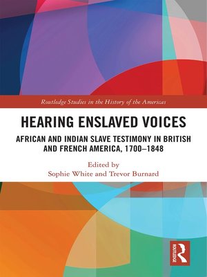 cover image of Hearing Enslaved Voices